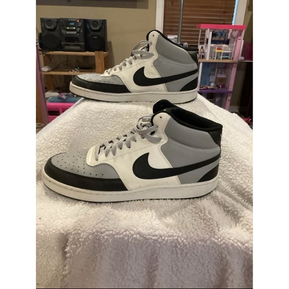 Nike Court Vision Mid Next Nature DN3577-002 White Black Gray Men\'s 13 main image 5